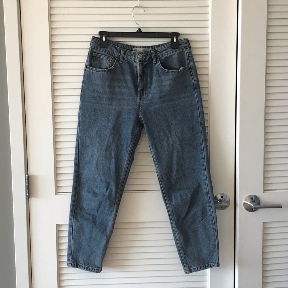 Topshop mom jeans grayish blue